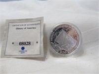 2006 Liberia $20 US History .999 Fine Silver Coin
