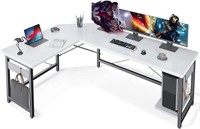 Coleshome 59" L Shaped Gaming Desk, Corner