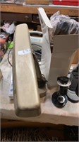 Lot of lamps, thermometer, microscope, etc.