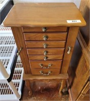 JEWLERY CHEST WITH 6 DRAWERS, 2 DOORS