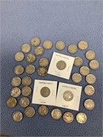 36 Buffalo Nickels