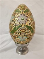 Gorgeous Vintage Metal Egg Decor