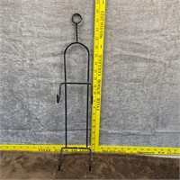 Small Wrought Iron Collector Plate Holder