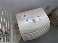 Dehumidifier, wire display, wood 2 step ladder