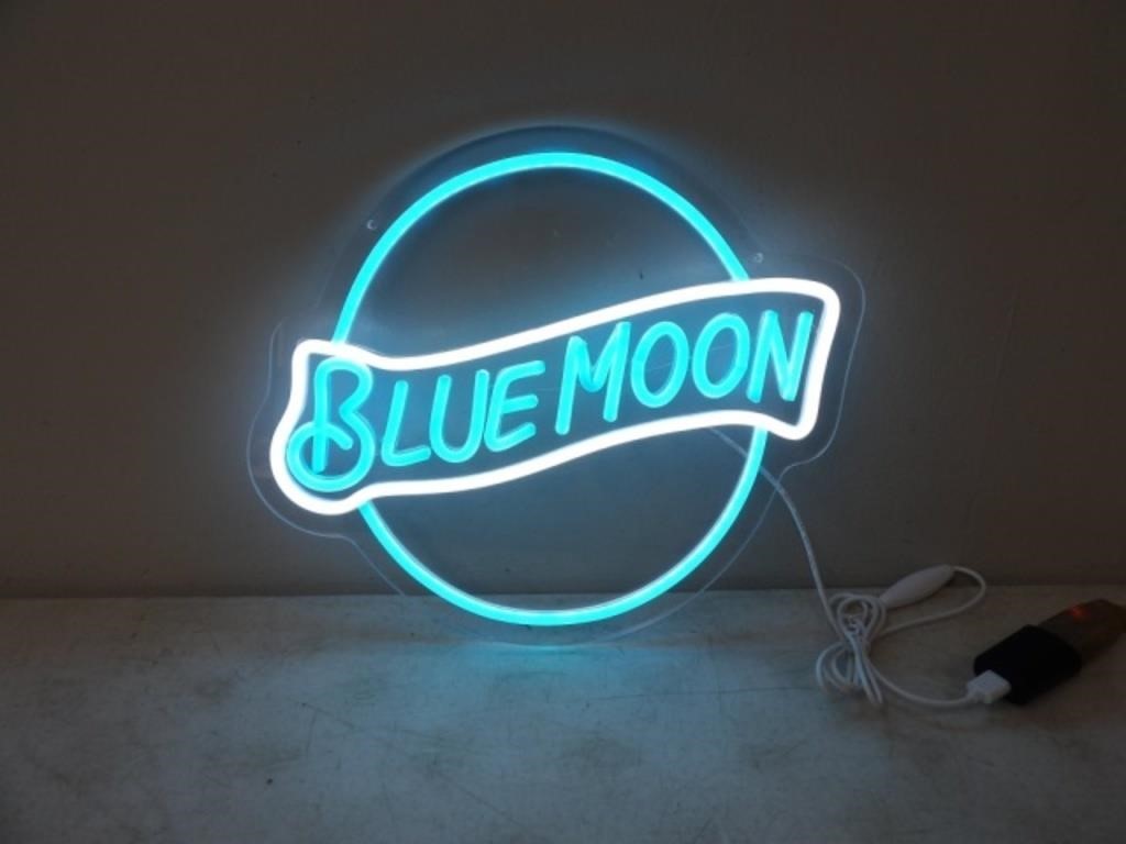 Blue Moon LED Sign 14x12