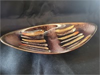 W. Germany Drip Glaze Pottery Bowl