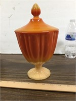 Vintage LE Smith Bittersweet Pedestal Candy Dish