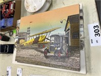 AUTO AND AIRPLANE CANVAS ART