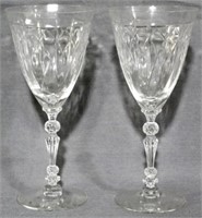 2 Fostoria Rheims Water Goblets 8"