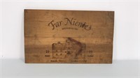 Napa Valley Chardonnay “Far Niente” wine box lid