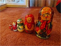 Snowman Family Nesting Dolls (Made in Russia)