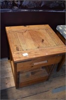 Solid Pine Crate Furniture End Table