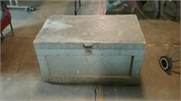 Vintage wood tool chest