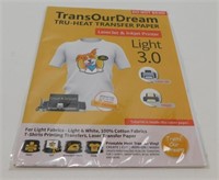 Transourdream Tru-Heat Transfer Paper for White &