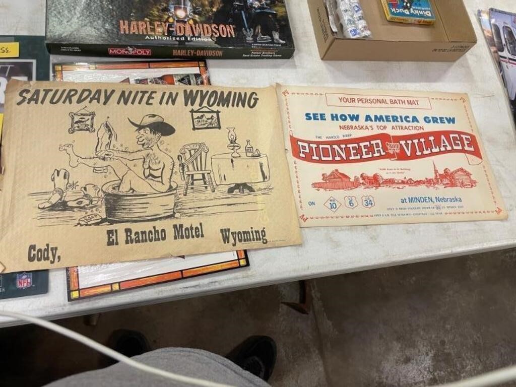 Pioneer Village and Sat Nite in Wyoming Prints