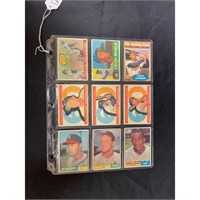 (9) 1960-62 Topps Baseball Hof Cards