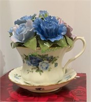 Royal Albert - moonlight rose musical tea cup.