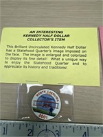 Kennedy half dollar & gem proof