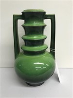 Roseville Pottery Futura Emerald Urn Vase