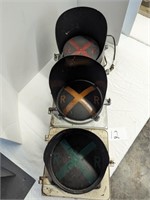 Railroad Crossing Stop Light - Red, Yellow, Green
