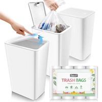 3 Pack 2.6 Gallon/10 Liter Small Garbage Can