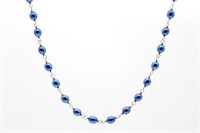 Midnight Blue Tone Beaded Necklace