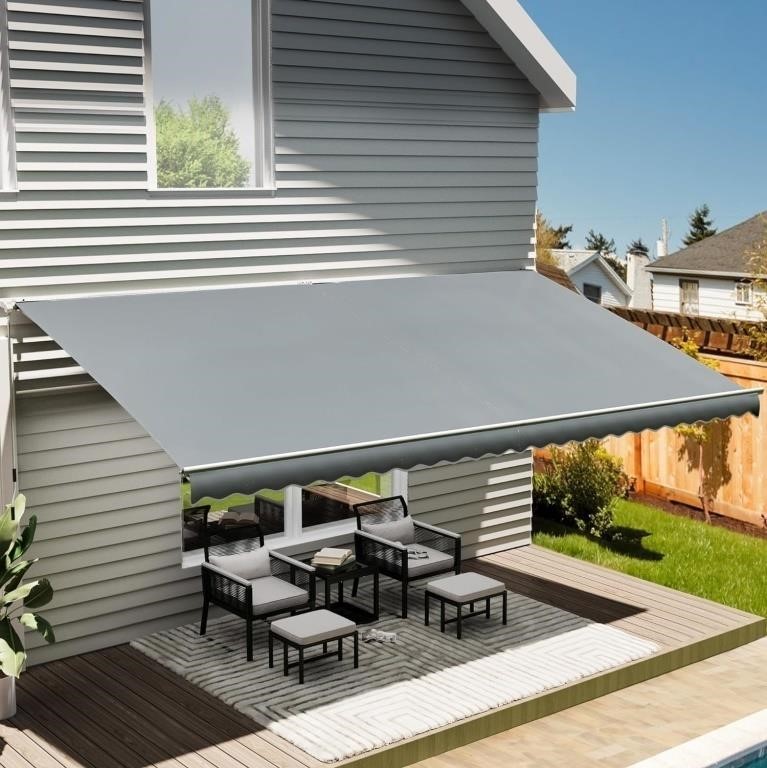 YITAHOME 12' x 10' Patio Retractable Awning