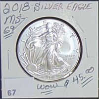 2018 Silver Eagle MS.