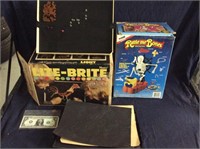 Vintage light Brite with outline pictures and
