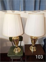 PR BRASS TABLE LAMPS