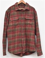 Orvis Men's Large Cotton Thick Plaid Shirt