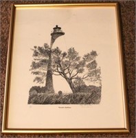 Ron Harris Lighthouse Print - Signed #156/500