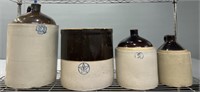 3 Stoneware Jugs & Crock Lot