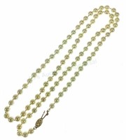 14k Gold Clasp & Pearl Necklace