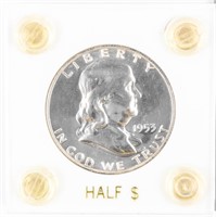 Coin 1953 Proof Franklin Half Dollar