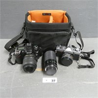 Minolta XG7 & Nikon D80 Camera's w/ Lense