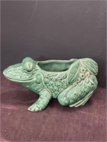 McCoy pottery frog flower planter