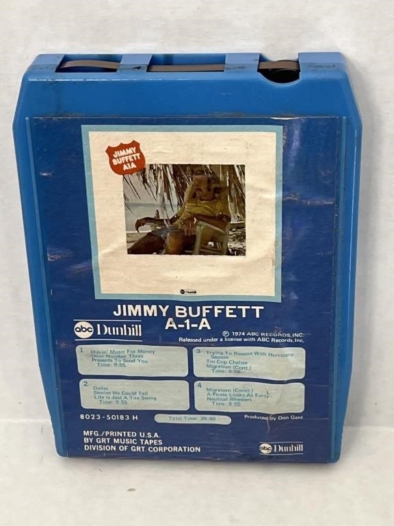 Vintage Jimmy Buffet A-1-A 8-Track Tape