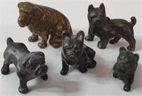 Small Metal Dog Figures