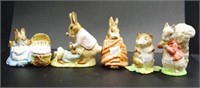 Five various Beswick Beatrix potter figures