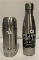 2 Stainless Steel Water Bottles