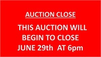 WHEN IS THE AUCTION CLOSING?