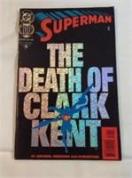 Superman the death of Clark Kent comic book