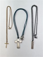 Faith Themed Necklaces 16" 18" & 18"