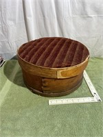 Antique wooden hat box