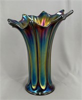 Morning Glory 12 1/2" squatty funeral vase