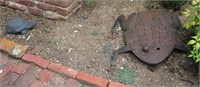 Turtle, Frogs, & Bird Garden Decor