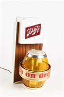 SCHLITZ REAL GUSTO ON DRAUGHT BEER LIGHT UP SIGN