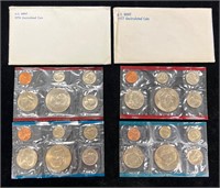 1976 & 1977 US Mint Uncirculated Coin Sets