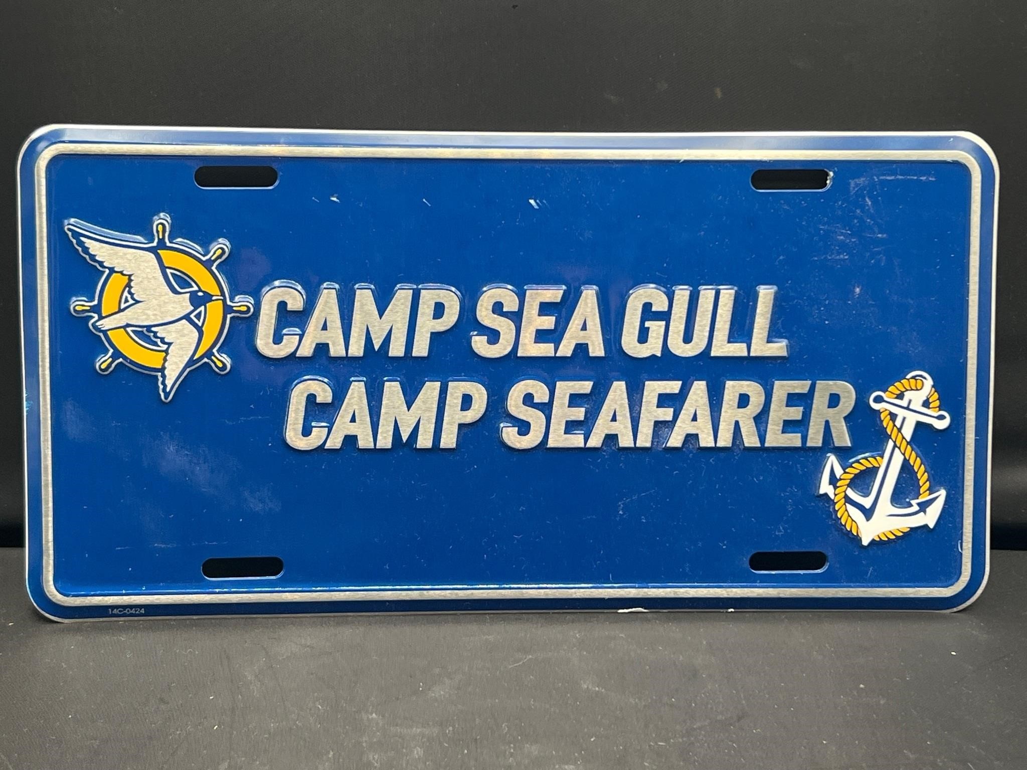 Camp Sea Gull Camp Seafarer license plate
